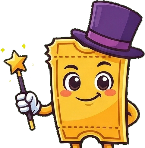 SimplyRaffle mascot waving a magic wand