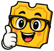 The SimplyRaffle mascot's face, giving a thumbs up